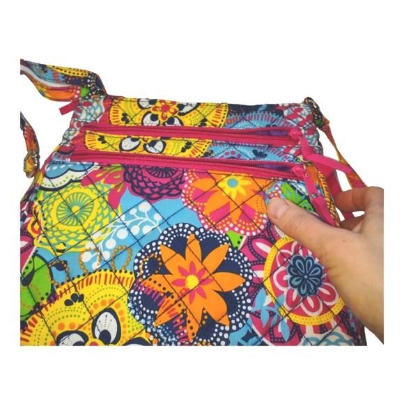 Danielle Morgan Retro Bohemian Multicolored Crossbody Bag Tote Accessory - Picture 5 of 14
